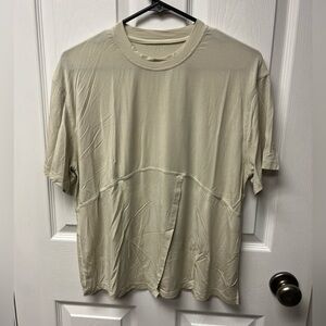 Lululemon Modal-Silk Blend Tie-Front Yoga T-Shirt - Sz 8